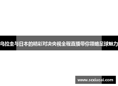 乌拉圭与日本的精彩对决央视全程直播带你领略足球魅力